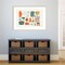 Retro Kitchen I by Becky Thorns Wood Framed Wall Art Print 41 in. W x 30 in. H